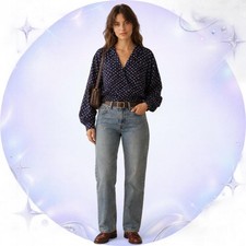 Deadstock Vintage 80s P.S. Illustrations Cropped Rayon Blouson Size 12 picture