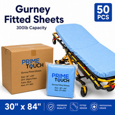 50 Pcs Disposable Fitted Stretcher Gurney Sheets 30
