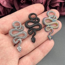 5x Snake Charm Pendants Gothic Alloy DIY Necklace Bracelet Jewelry Making Charms picture