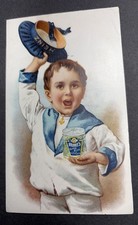 Heinz  Beans  Trade Card  1890’s Great Graphics Cute Sailor Boy picture