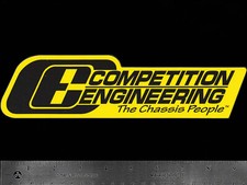 COMPETITION ENGINEERING Chassis - Original Vintage Racing Decal/Sticker - 9 3/8