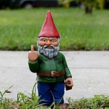 12CM Naughty Garden Gnome Lawn Ornament Funny Finger Dwarfs For Indoor Outdoor picture