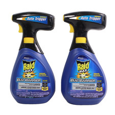 2 PACK Raid Max Bug Barrier Indoor Outdoor Pest Spray 30oz Reusable Auto Trigger picture