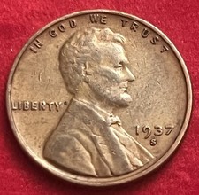 1937-S San Francisco Mint Lincoln Wheat Cent BN51 picture