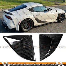 For 20-26 Toyota GR Supra A90 MK5 CTM Real Carbon Fiber Side Window Louver Cover picture