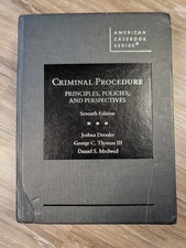Criminal Procedure: Principles, Policies & Perspectives 7th HC Dressler picture