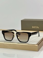 DITA MACH THREE Square Sunglasses Black Gold Frame Brown Gradient Lens picture