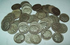 1949 S Full Roll of 50 Roosevelt Silver Dimes $5 Face Rare picture