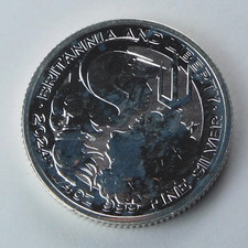 2024 Great Britain 50 Pence Britannia & Liberty 1/4 oz .999 Fine Silver Coin picture