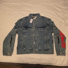 SP5DER flap-pocket denim jacket SIZE XL picture