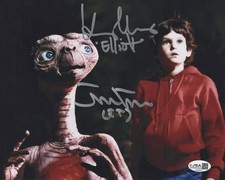Matthew DeMeritt & Henry Thomas autographed signed 8x10 photo E.T JSA COA picture