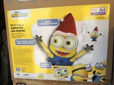 3.5 Ft. Minions Holiday Christmas picture