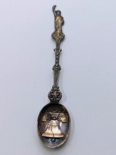 Vintage 1976 collectible Spoon * Liberty Bell * Silver 90 Holland 15g 5 1/4