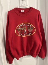 JERZEES Super Sweats vintage Men’s M Red Crewneck Fleece Graphic Pullover picture