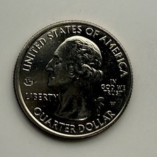 2020-W Weir Farm Quarter V75 AU Partial Collar Misaligned Die Error #849359 picture