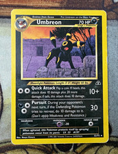 Pokémon TCG Umbreon Regular Rare - Neo Discovery - 32/75 2001 - Moderate Play picture