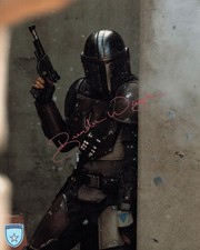 Signed Brendan Wayne Star Wars Mandalorian Din Djarin 8x10 w/ Official Pix COA picture