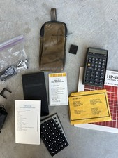Vintage Hewlett Packard HP-41CX Calculator Manuals Case Accessories Untested picture