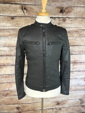 NWT Belstaff Travers Cotton Moto Jacket Size 36 (46 EU) XS picture