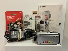 SONY HANDYCAM DCR-SX63 DIGITAL VIDEO CAMERA CAMCORDER TESTED 3 NEW SD CARDS EXC picture