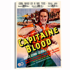 1935 Captain Blood (Warner Bros. - First National) Movie Poster or Canvas picture