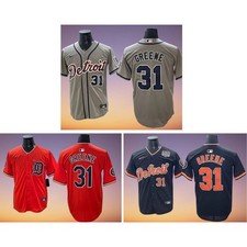 Men's Detroit Tigers #31 Riley Greene Cool Base Full Stitched Baseball Jersey picture