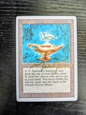 MTG REVISED Aladdin's Lamp SIGNED IN GOLD BY MARK TEDIN picture