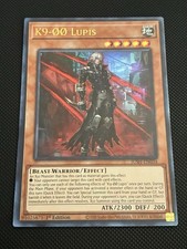 Yugioh K9-00 Lupis (UR) JUSH-EN034 Justice Hunters 1st Edition Ultra Rare NM picture