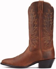 Ariat Heritage Round Toe Western Boots - Women’s Leather Cowgirl Boots Sz 8.5 picture