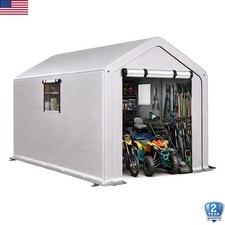 8X10FT Outdoor Storage Shelter Shed Waterproof Carport Canopy Garage Car Tent US picture