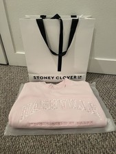 Rare Parke x Stoney Clover Fleece Mockneck Sweatshirt XXL  Pink Nashville plaid picture