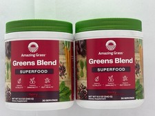 Amazing Grass Greens Superfood Powder BERRY 2 x 8.5z, EXP 10/26,  picture