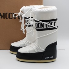 Women's 8-9.5 / EU 39-41 Moon Boot Icon Nylon Snow Boots 80D1400440-NA02 Black picture