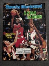 Michael Jordan 1984 Sports Illustrated A Star Is Born First NBA Cover Bulls NICE picture