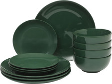 Gibson Home Simple Essential (Service for 4) 12 Piece Plates and Bowls Porcelain picture