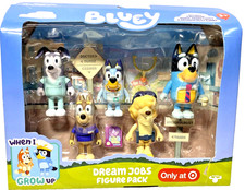 Bluey When I Grow up Dream Jobs Figure 5-pack “Chocolate Milk“ Chippy Tradie Exc picture