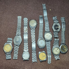 Lot of 10 Seiko 7009 7019 6309 Wristwatches For Parts Repairs Read Description picture
