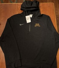 Nike Dri-Fit Minnesota Golden Gophers 1/4 Zip Coaches Hoodie - Mens Large picture