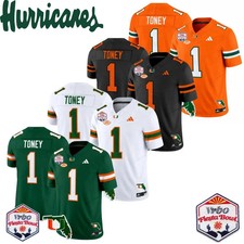 NEW NWT Malachi #1 Toney 2026/27 YOUTH Stitched Jersey White/Orange/Green/Black picture