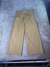 Anthropologie Pants Womens Size 0 Brown Wide Leg Pockets 29x31 C215 picture