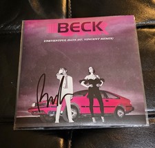 AUTOGRAPHED / SIGNED - Beck Hansen 45 RPM - Uneventful Days w/ St. Vincent picture