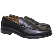 Vance Co Men Phineas Slip On Penny Loafers Size US 9.5M Black Faux Leather picture