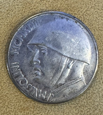 Italy 1928 R 20 Lire - Mussolini - Silver 0.835 Coin picture