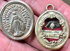 RELIC ST FRANCIS OF ASSISI C. CONFESSOR ANTIQUE ORNATE SILVER CASE SAINT OF 2026 picture