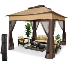 11x11FT Patio Gazebo with Mosquito Netting Outdoor Heavy Duty Party Canopy  picture