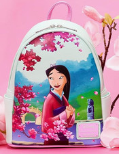 Loungefly Disney Princess Mulan 25th Anniversary Cherry Blossom Backpack Bag NWT picture