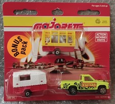 Vintage Majorette Movers Bonus Pack Toyota Pick Up / Trailers Made in France picture