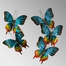 Sunset Butterfly Indoor Outdoor Metal Wall Hanging Art Sculpture picture