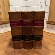 Lot of 3 Antique Leather Bound Law Books mail, liens, grandchild RARE picture