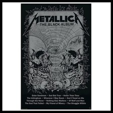 Metallica Black Album Poster 24x36 Inch Wall Art Memorabilia Gift picture